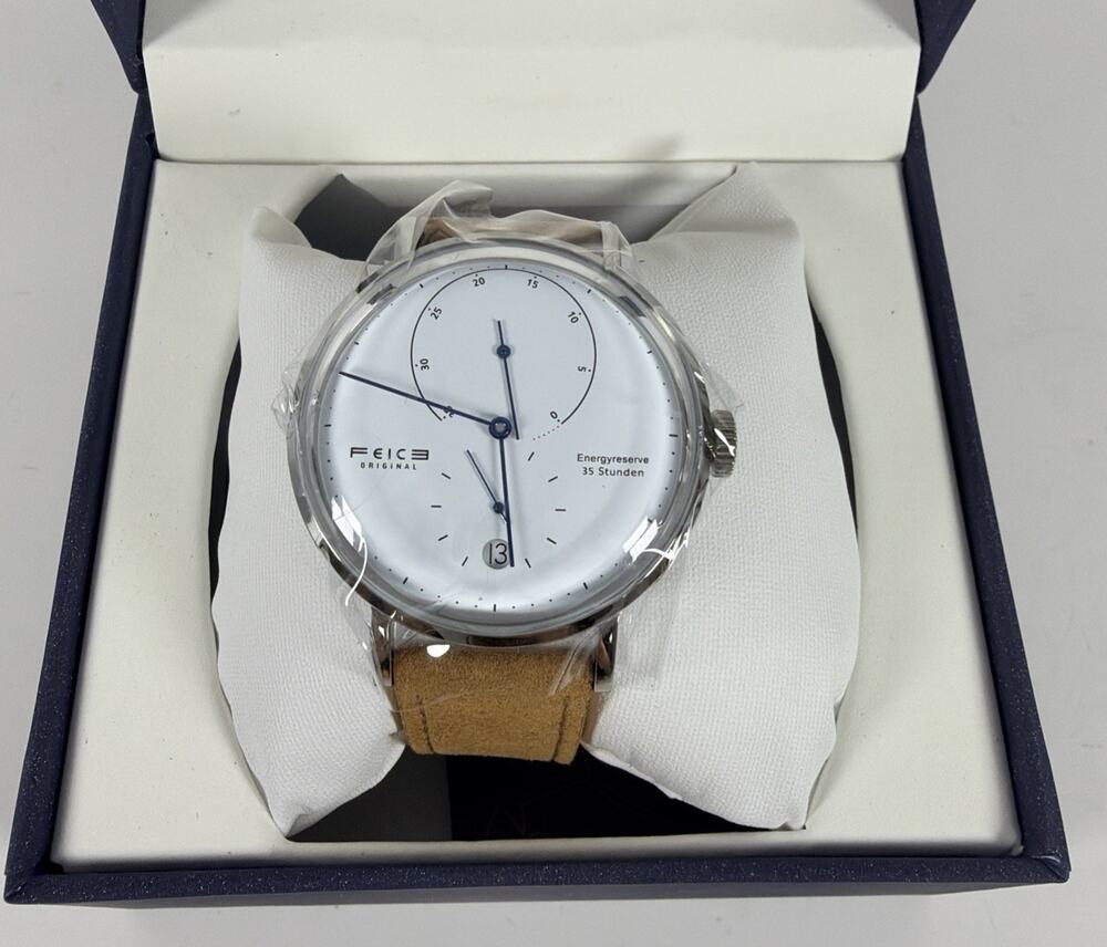 Mens Automatic Mechanical Casual Dress Watch Bauhaus Domed Mirror Analog - New